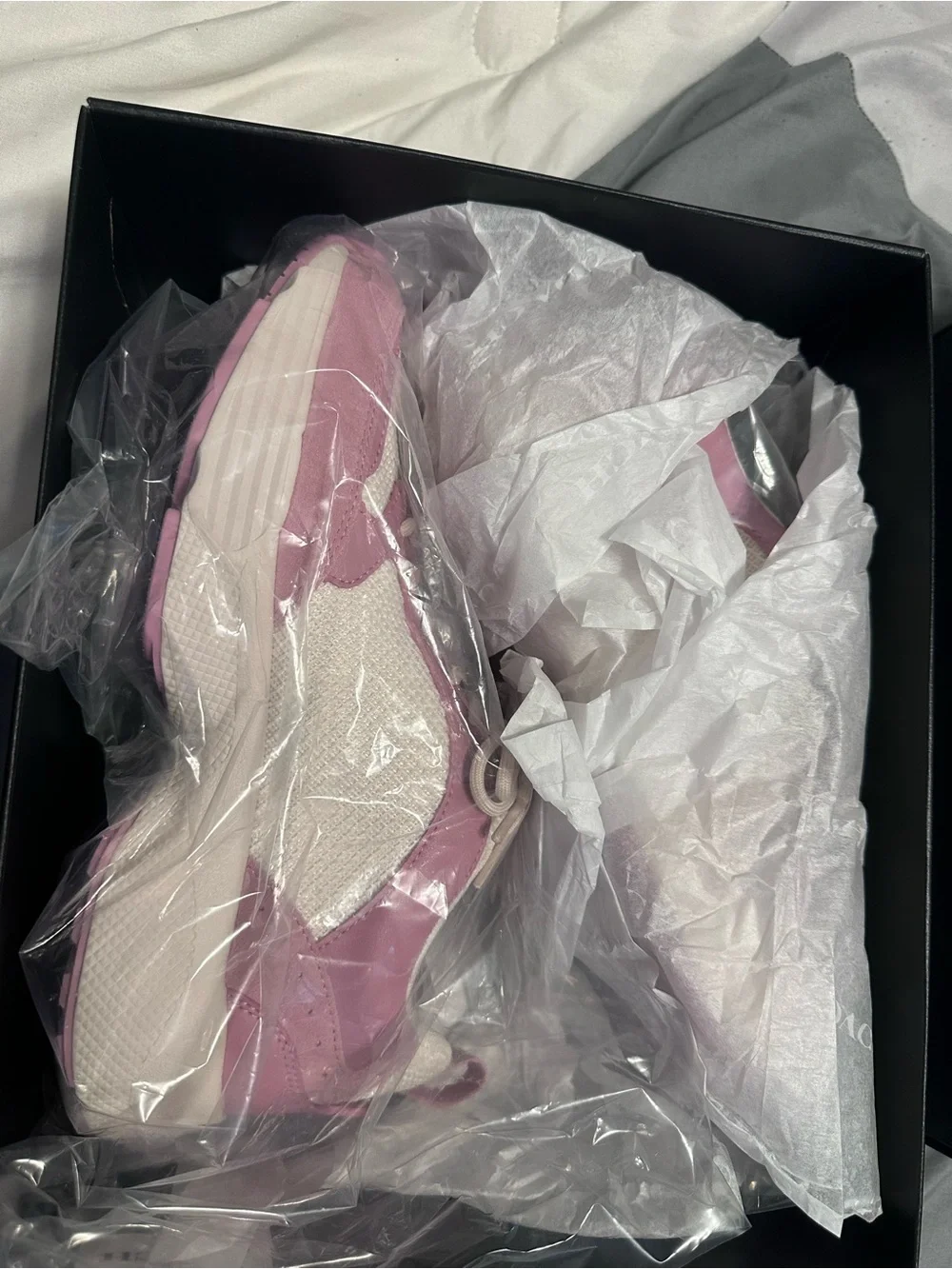 Coach Pink and Cream C275 Sig Tech Sneakers